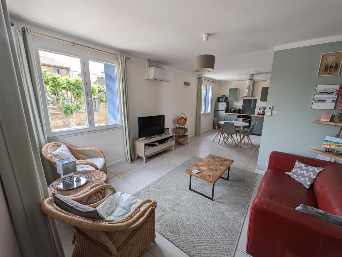 L'Esplanade, Appartement En Centre-Ville Au Calme Puisserguier Ngoại thất bức ảnh